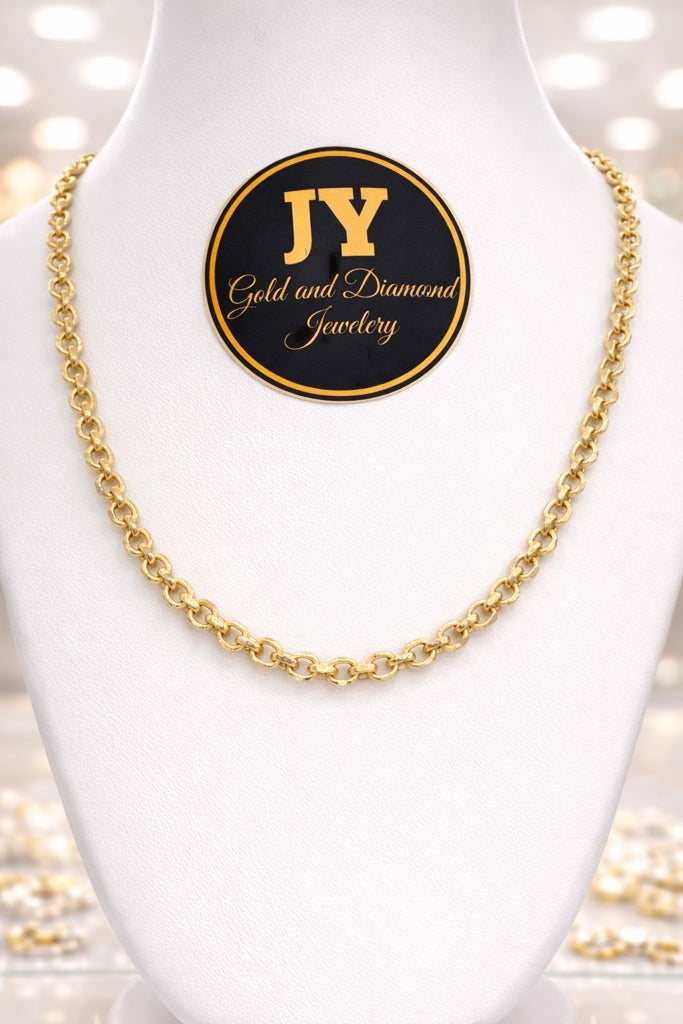 10K ROLO CHAIN – 18" – JY Jewelry Wholesale