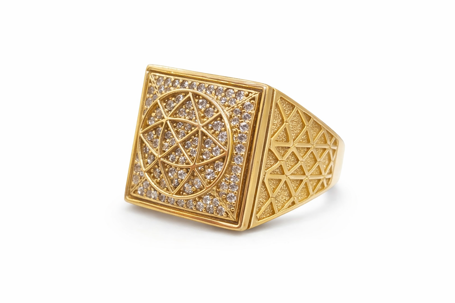 110KT SQUARE ROSETTA RING – 11 – JY Jewelry Wholesale