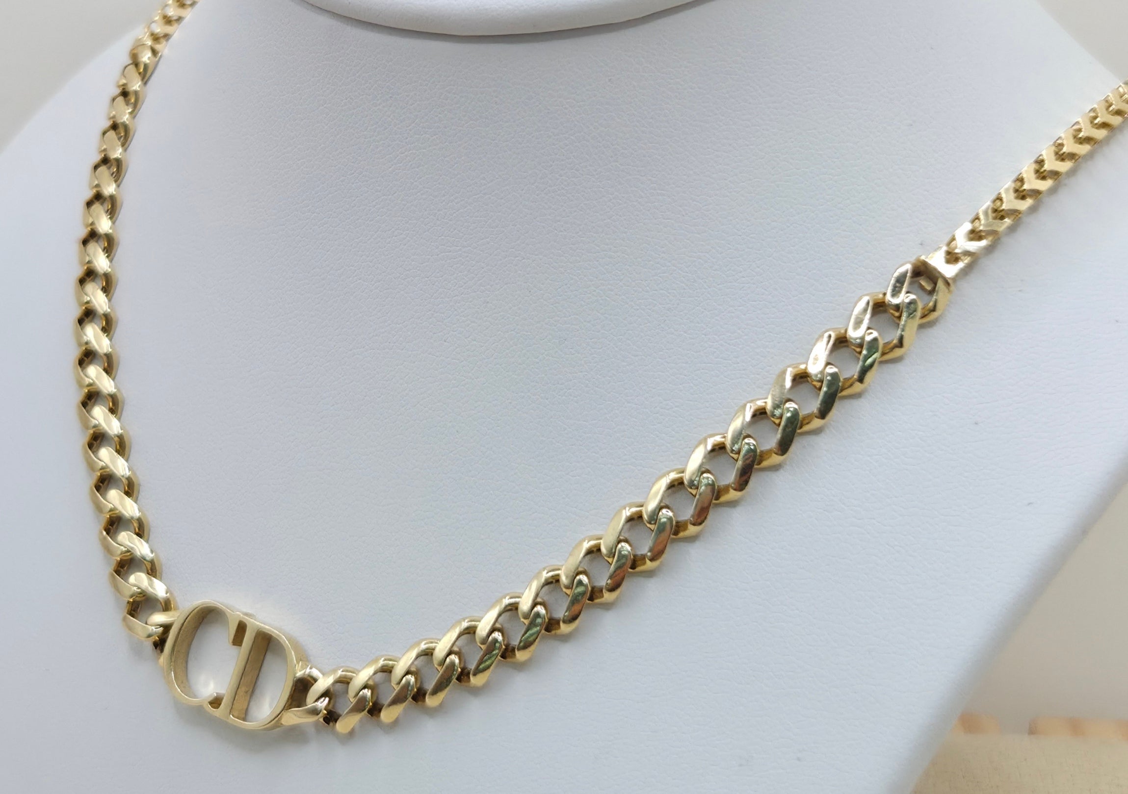 14K "CD" FRANCO & MONACO STYLE NECKLACE – 20" – JY Jewelry Wholesale