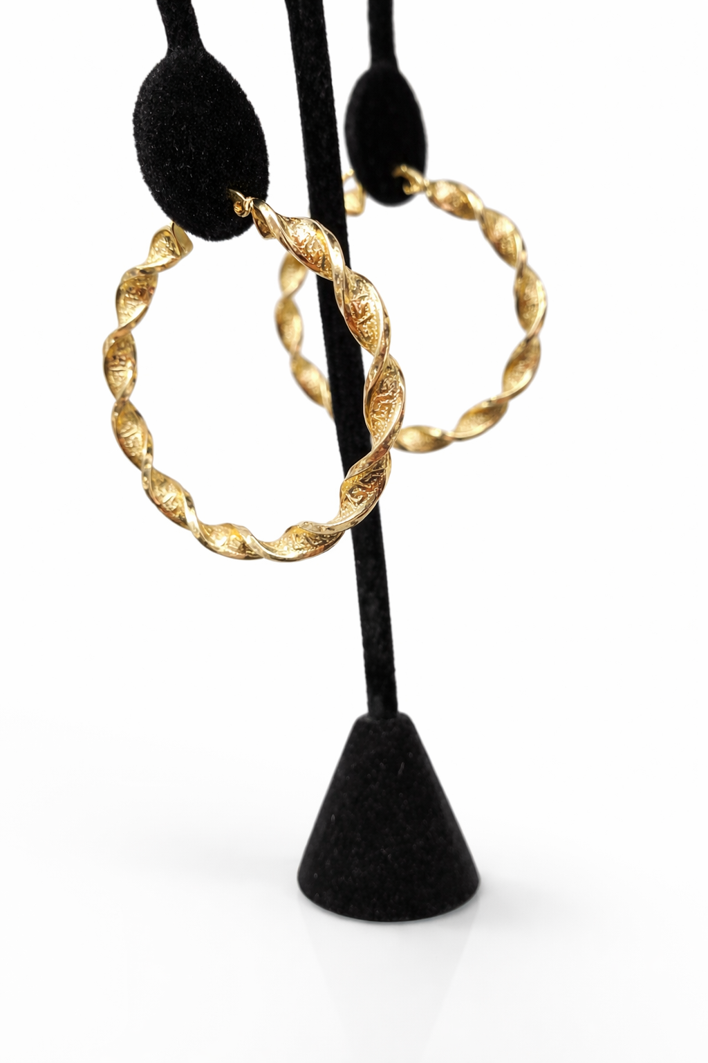 14K MODERN CROOKED GREEK DESIGN HOOPS EARRINGS – 5 – JY Jewelry Wholesale