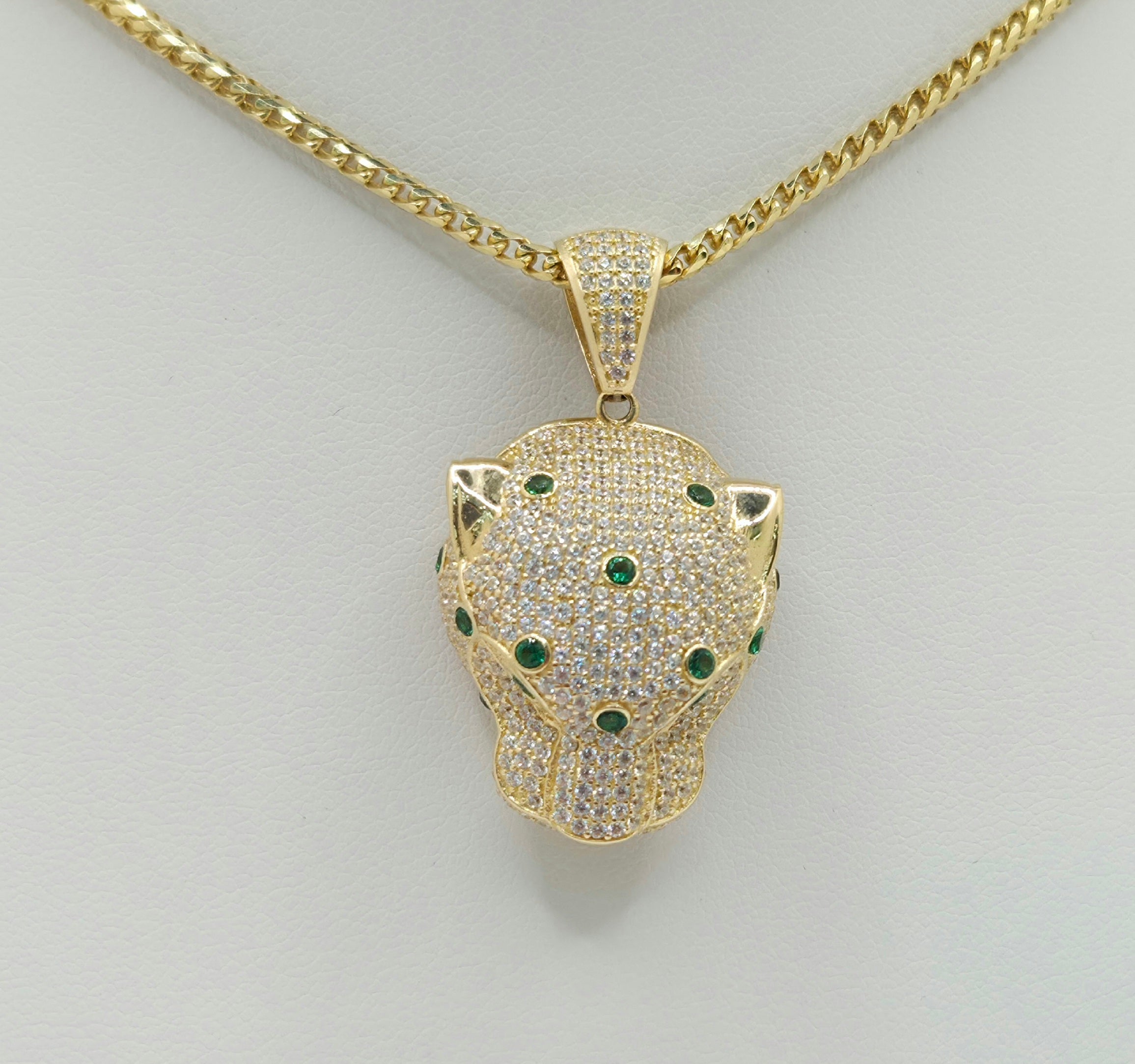 14K MODERN CZ TIGER HEAD PENDANT – JY Jewelry Wholesale
