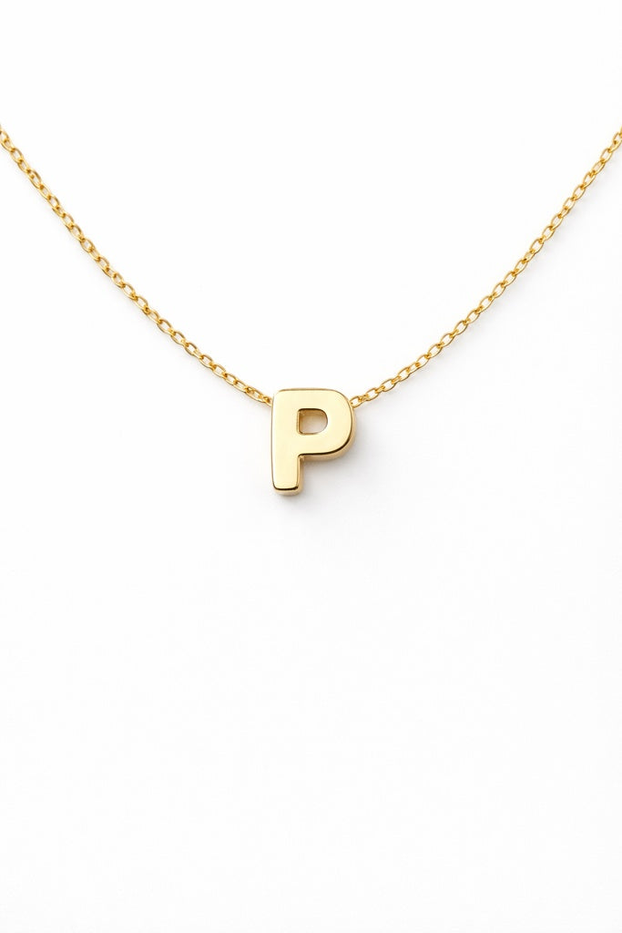 10K CHAIN ??WITH LETTER "P" PENDANT – 18 – JY Jewelry Wholesale