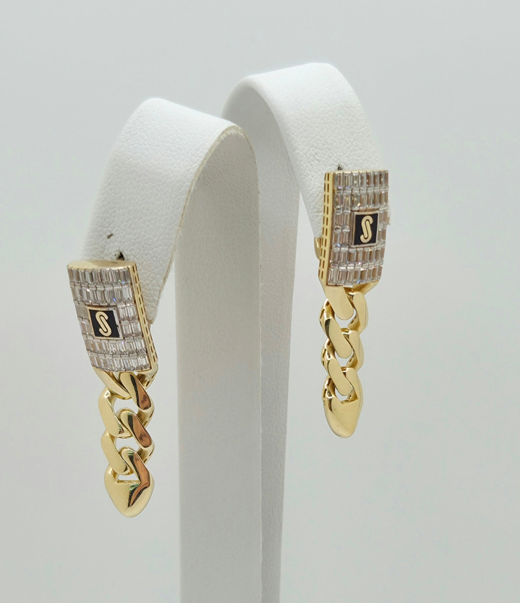 10K BAGUETTE CERTIFIED MONACO PENDANTS EARRINGS – JY Jewelry Wholesale