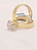 14K HONEYCOMB DESIGN WOMAN'S ENGAGEMENT RING – 6.5 – JY Jewelry Wholesale