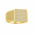 10K CZ SQUARE RING – 12 – JY Jewelry Wholesale