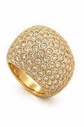 14K MODERN YELLOW GOLD BIG HONEYCOMB DESIGN RING – 7 – JY Jewelry Wholesale