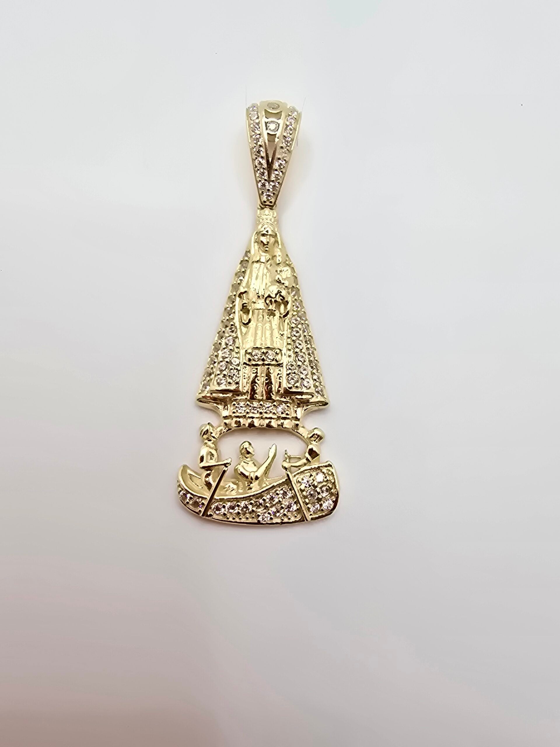 10K SMALL CZ CARIDAD PENDANT – JY Jewelry Wholesale