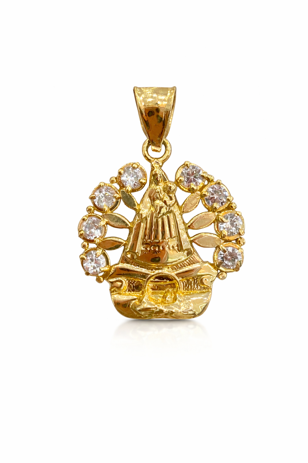 10K SMALL VIRGEN DE LA CARIDAD PENDANT – JY Jewelry Wholesale