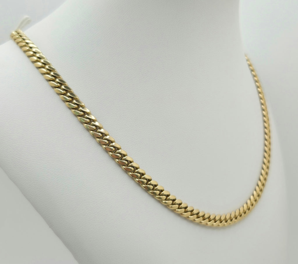 10K SOLID MIAMI CUBAN CHAIN – 20" 6MM – JY Jewelry Wholesale