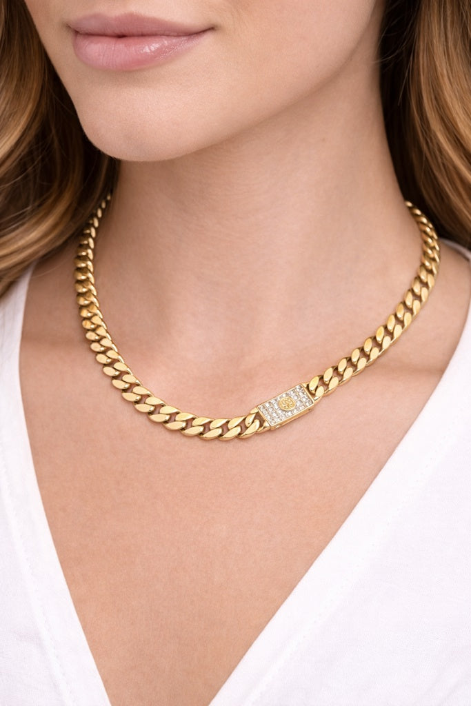 10K MONACO STYLE CHAIN – 6MM 18" – JY Jewelry Wholesale