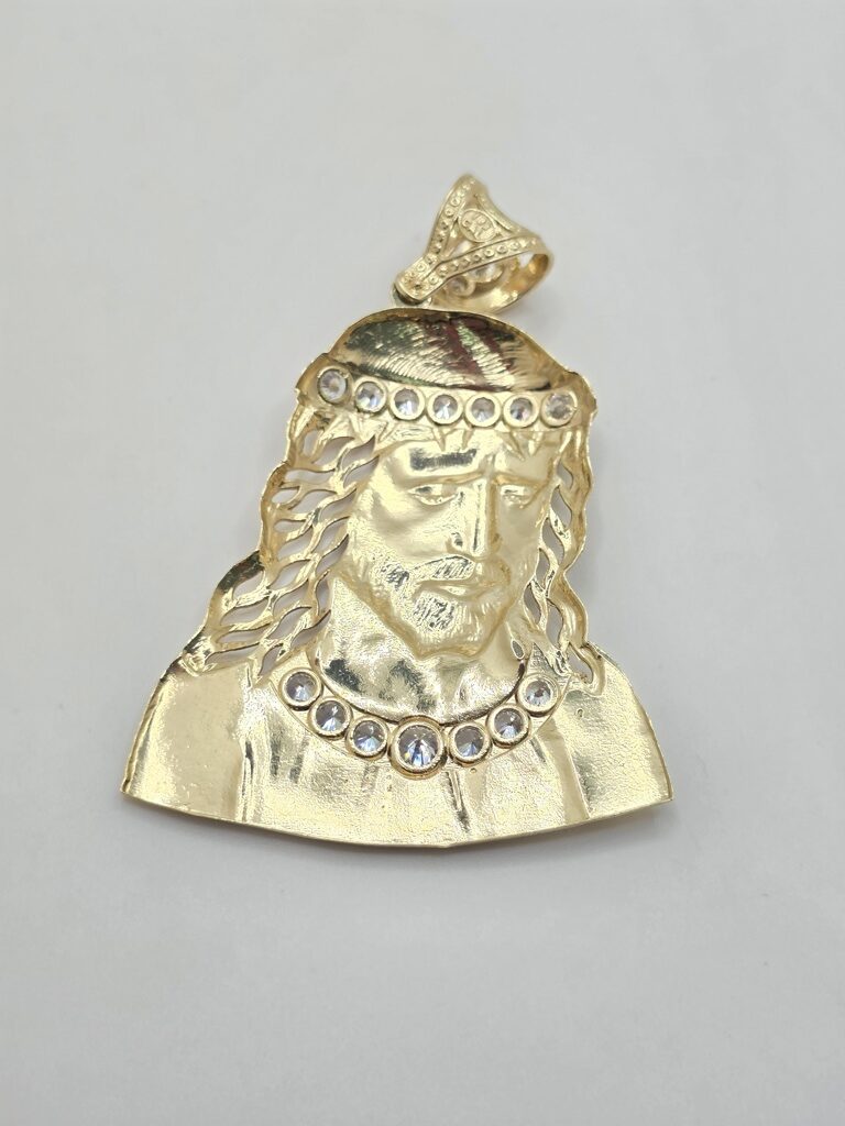 10K HOLLOW JESUS FACE PENDANT – JY Jewelry Wholesale