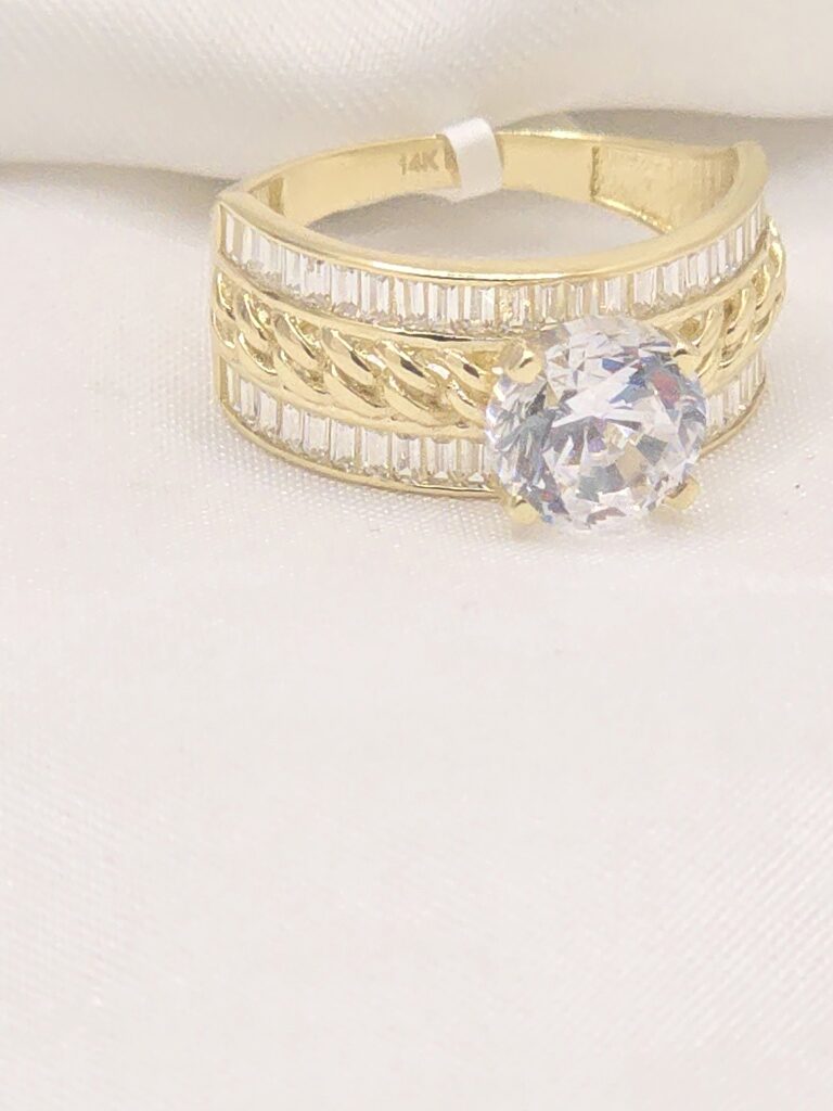 14K PRINCESS STYLE RING – 7 – JY Jewelry Wholesale
