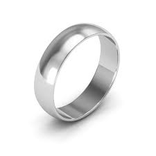 10K WHITE GOLD WEDDING BAND RING – 5mm – 12 – JY Jewelry Wholesale