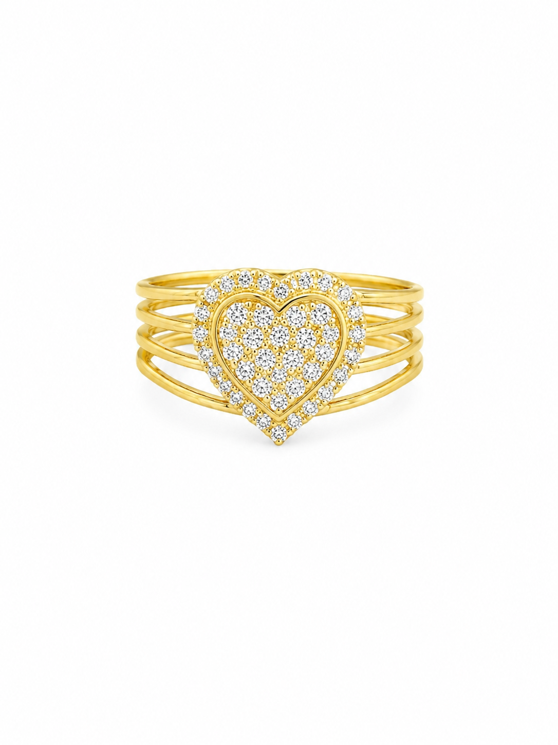 10K HEART RING – 8-8.5 2.6GR – JY Jewelry Wholesale