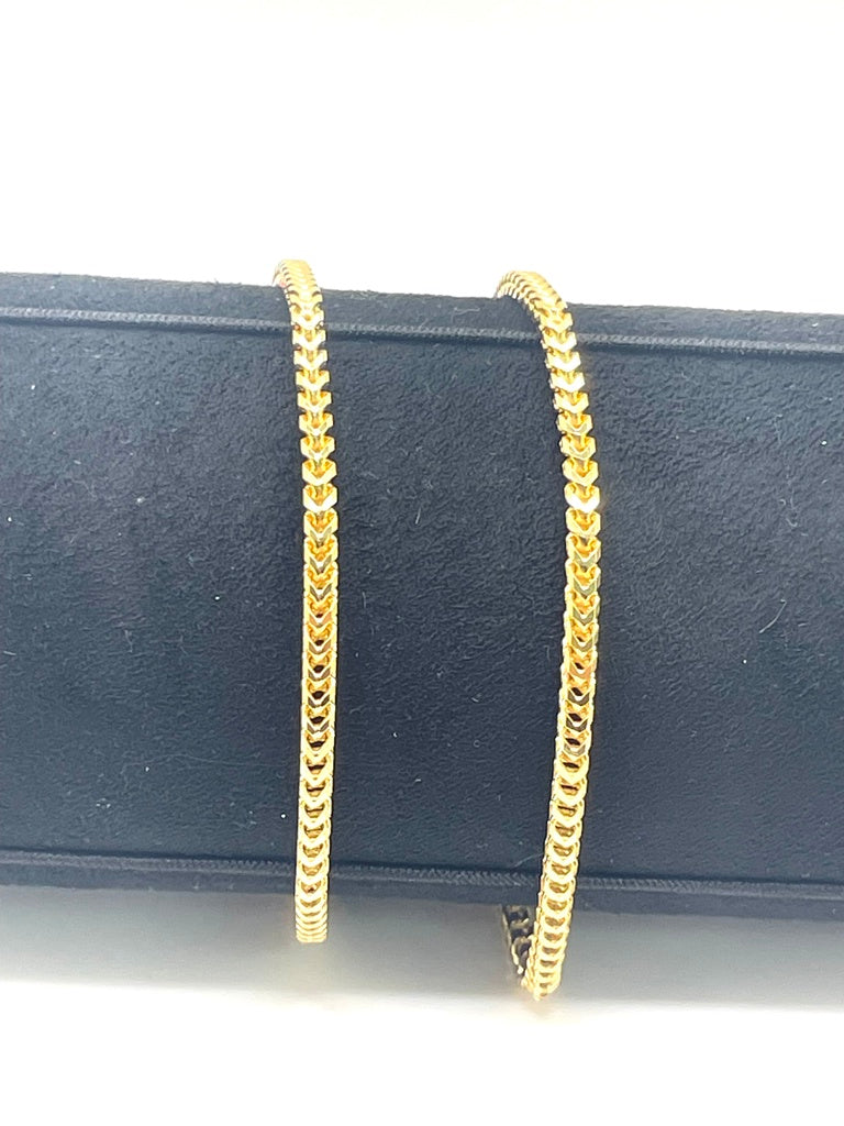 10K FRANCO BRACELET – 8" 3MM – JY Jewelry Wholesale