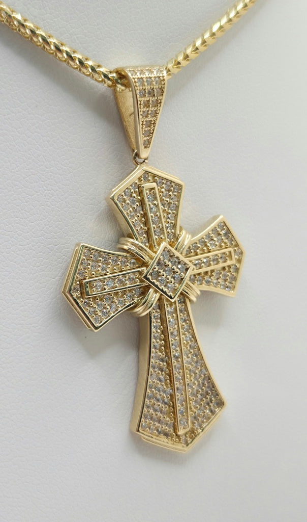 14K CZ VINTAGE DESIGN CROSS PENDANT – JY Jewelry Wholesale