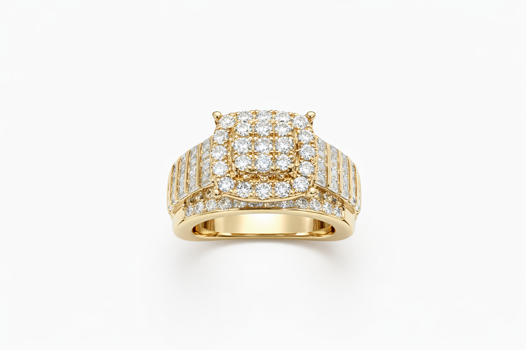 10K 2.5CTW VVS MOISSANITE CINDIRELA RING – 7 – JY Jewelry Wholesale