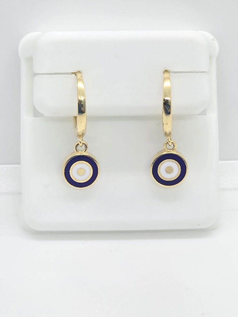 10K PURPLE TARGET HOOP EARRINGS – JY Jewelry Wholesale
