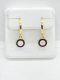 10K PURPLE TARGET HOOP EARRINGS – JY Jewelry Wholesale