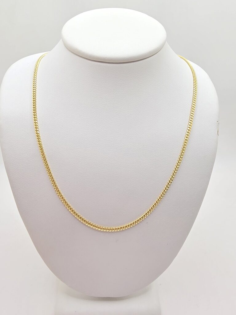 14K SOLID MIAMI CUBAN CHAIN – 22" 2MM – JY Jewelry Wholesale