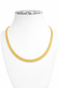 10K BISMARK LINK NECKLACE – 16" 6MM – JY Jewelry Wholesale