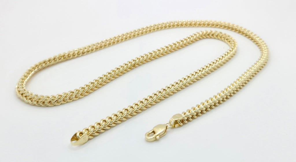 10K HOLLOW FRANCO CHAIN – 22" 3MM – JY Jewelry Wholesale