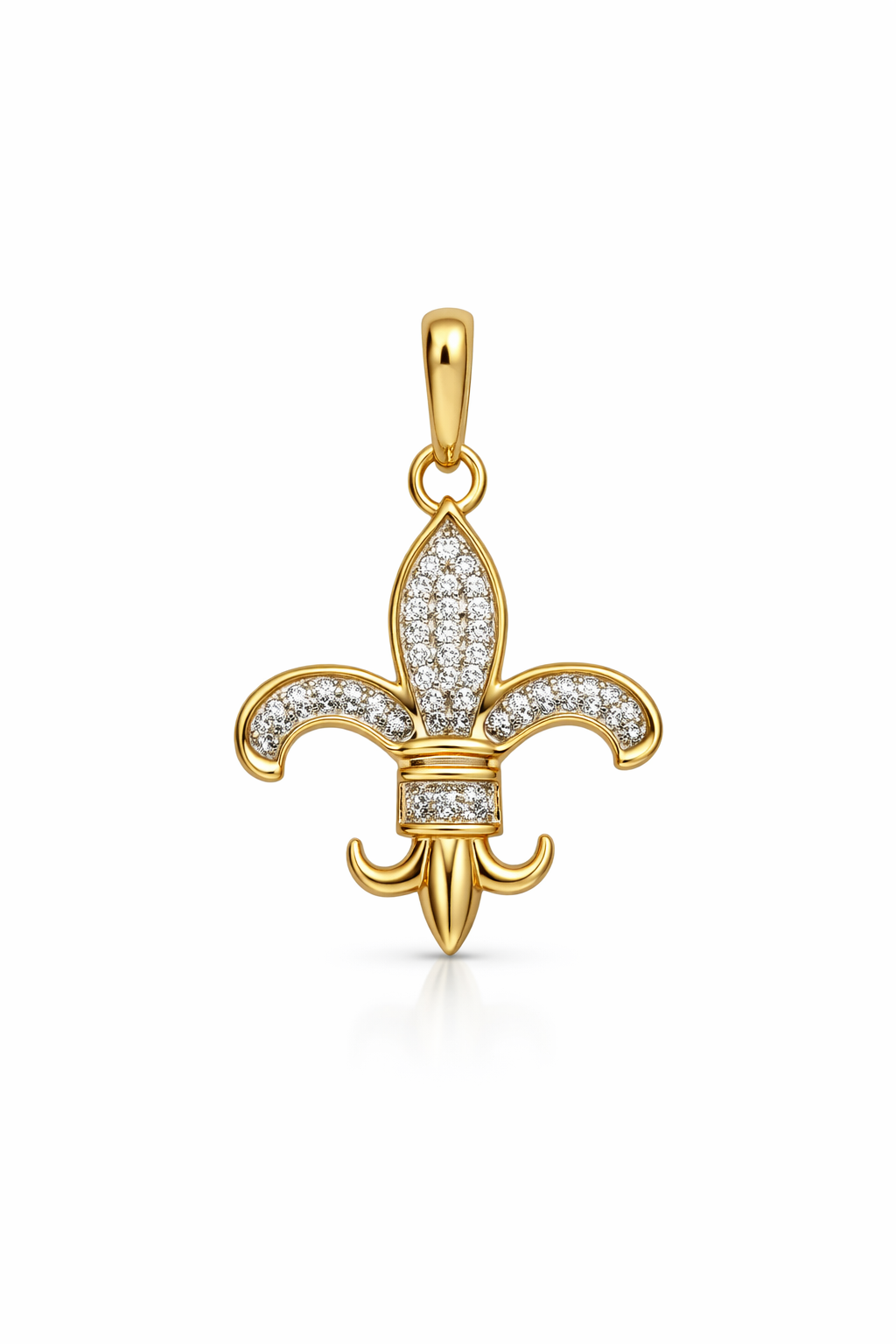 10K DIAMOND FLEUR DE LIS PENDANT – JY Jewelry Wholesale