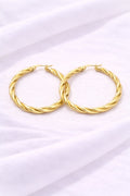10K CLASSIC CROOKED HOOPS EARRINGS – 4 – JY Jewelry Wholesale