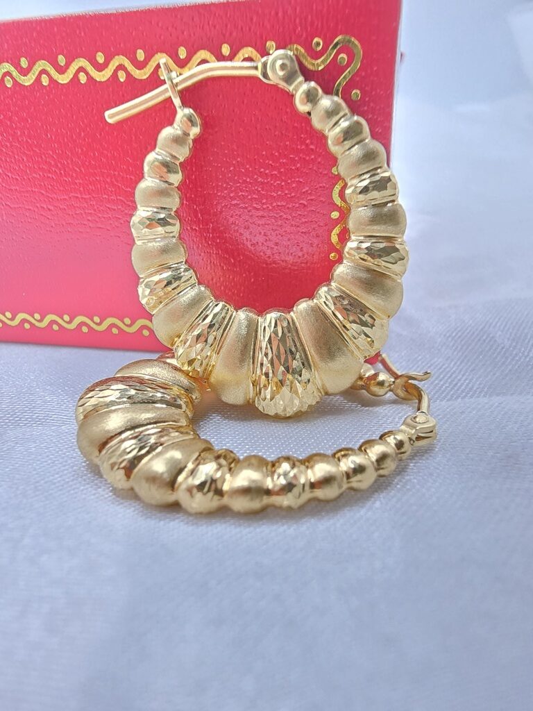 10K VINTAGE SHRIMP DESING HOOPS EARRINGS – 3 – JY Jewelry Wholesale