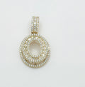 10K MEDIUM CZ "O" LETTER PENDANT – JY Jewelry Wholesale
