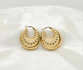 10K MODERN INFLATED SHRIMP DESIGN HOOPS EARRINGS – JY Jewelry Wholesale