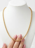 10K SOLID ROLO CHAIN – 18" – JY Jewelry Wholesale