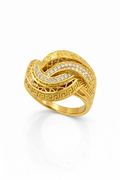 14K MODERN SPIRAL GREEK DESIGN WOMAN'S RING – 8 – JY Jewelry Wholesale