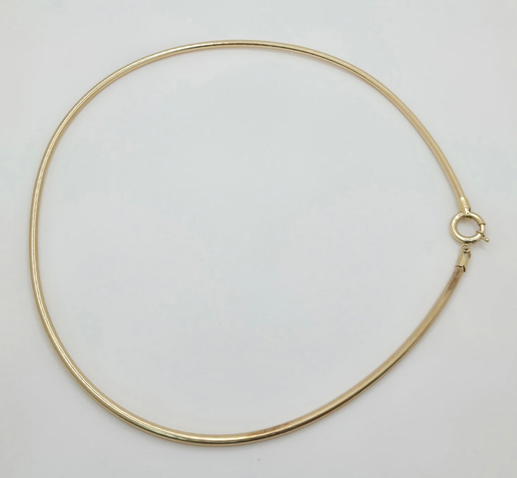 14K FLEXIBLE NECKLACE – 3MM – JY Jewelry Wholesale
