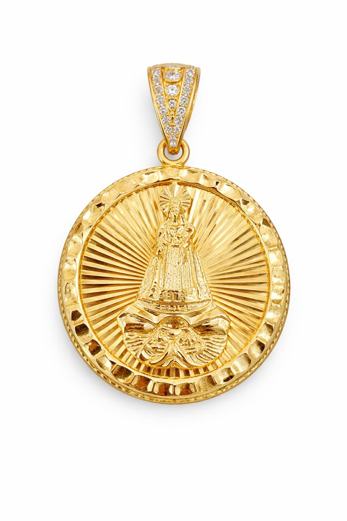 10K ROUND CARIDAD PENDANT – MEDIUM – JY Jewelry Wholesale
