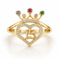 10K 15ANERA HEART RING – 7.5 – JY Jewelry Wholesale