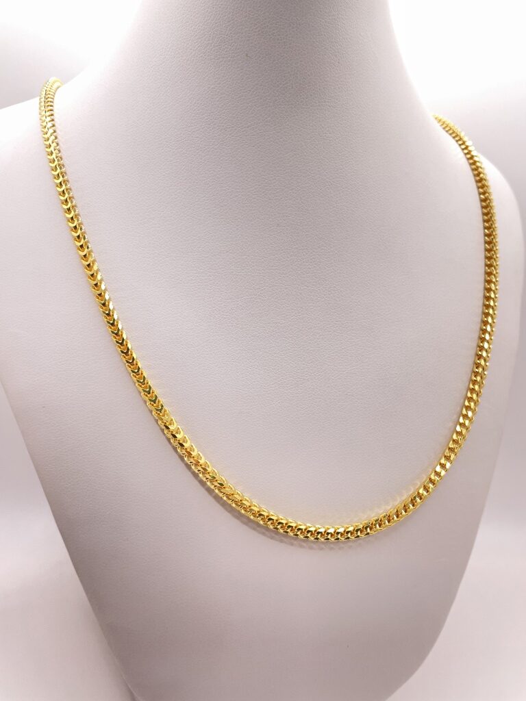 10K SOLID FRANCO CHAIN – 4MM 24" – JY Jewelry Wholesale