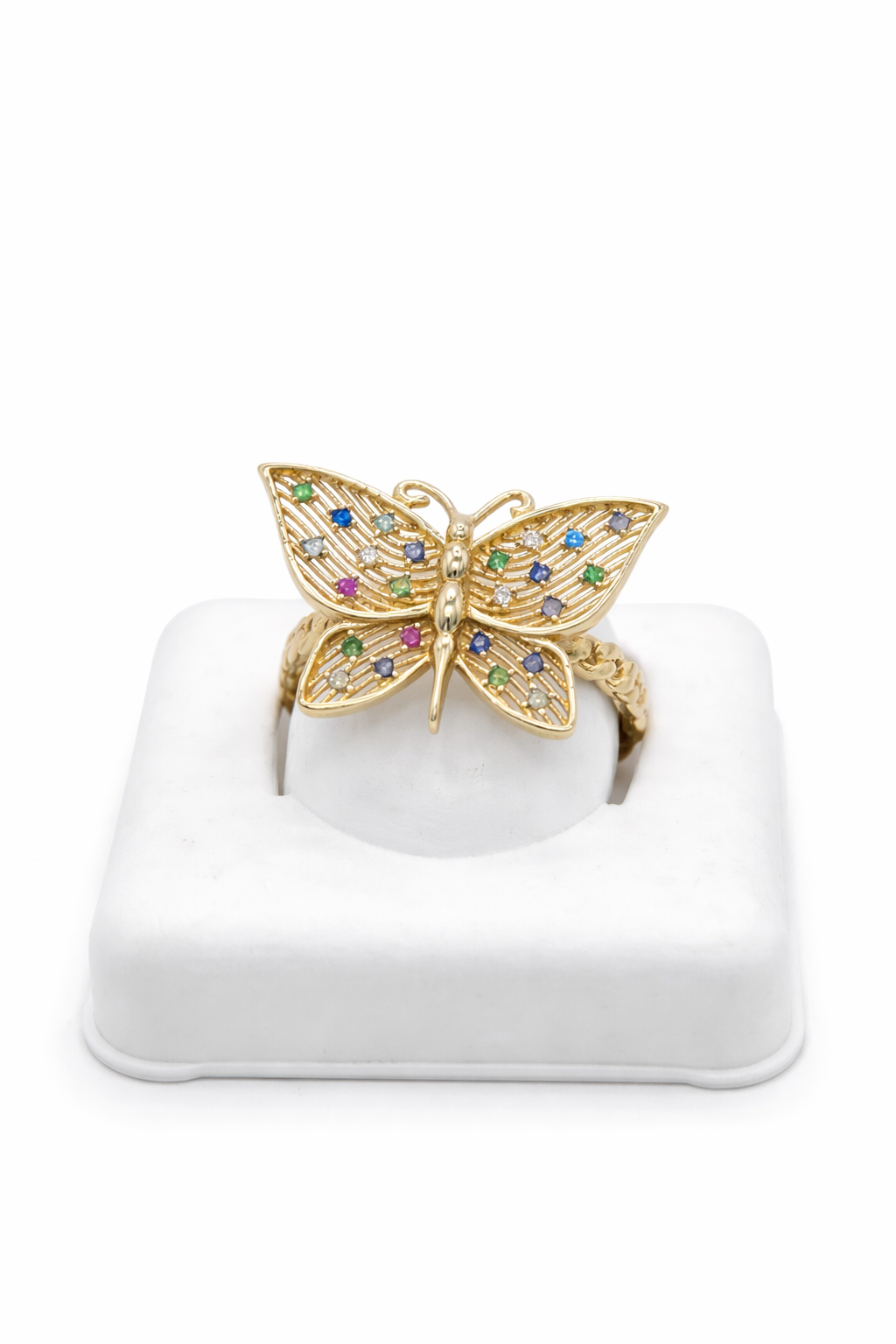 14K BUTTERFLY CZ DETAIL RING – JY Jewelry Wholesale