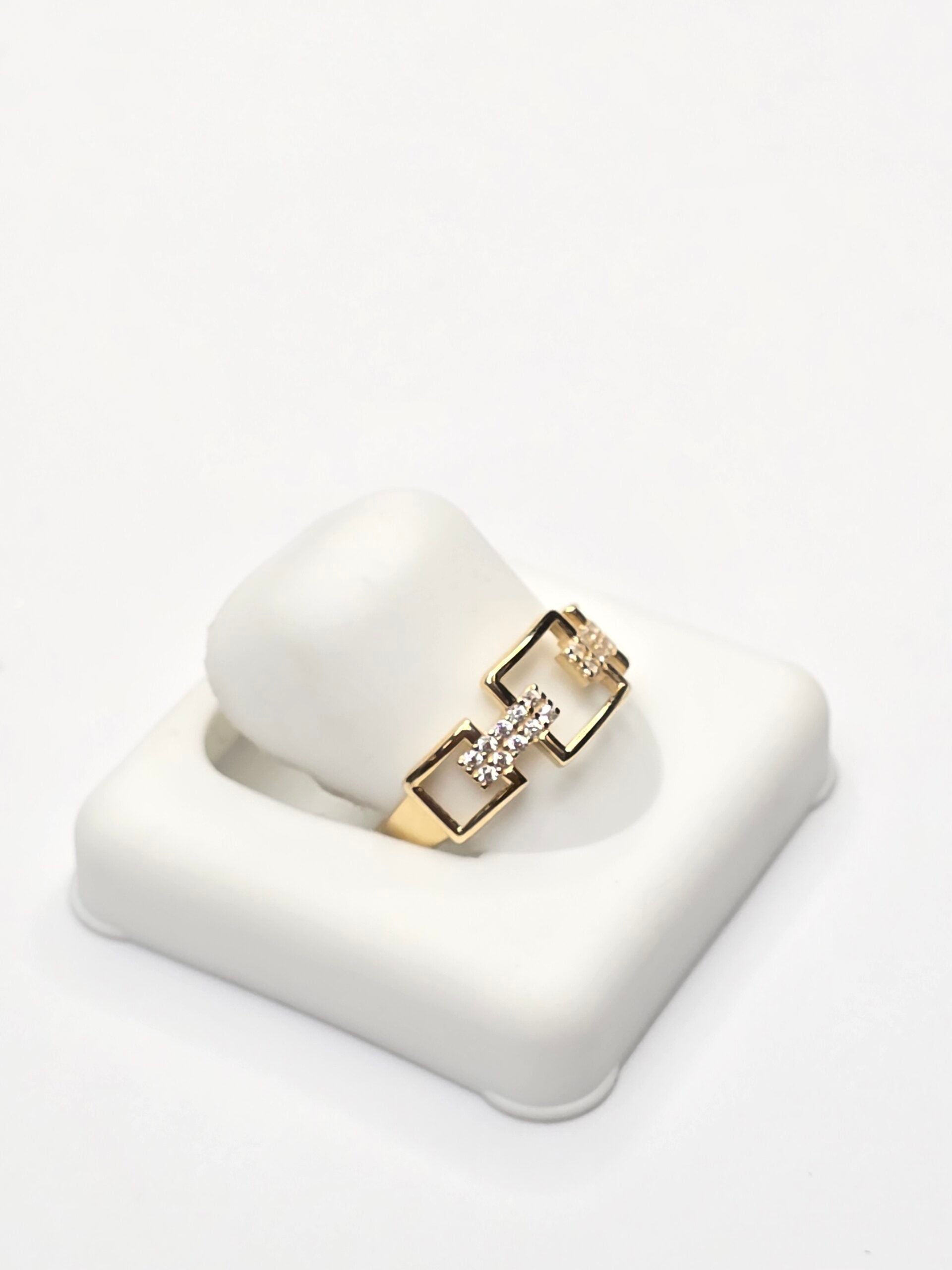 14K DELICATE SQUARE CHAIN RING – 7 – JY Jewelry Wholesale
