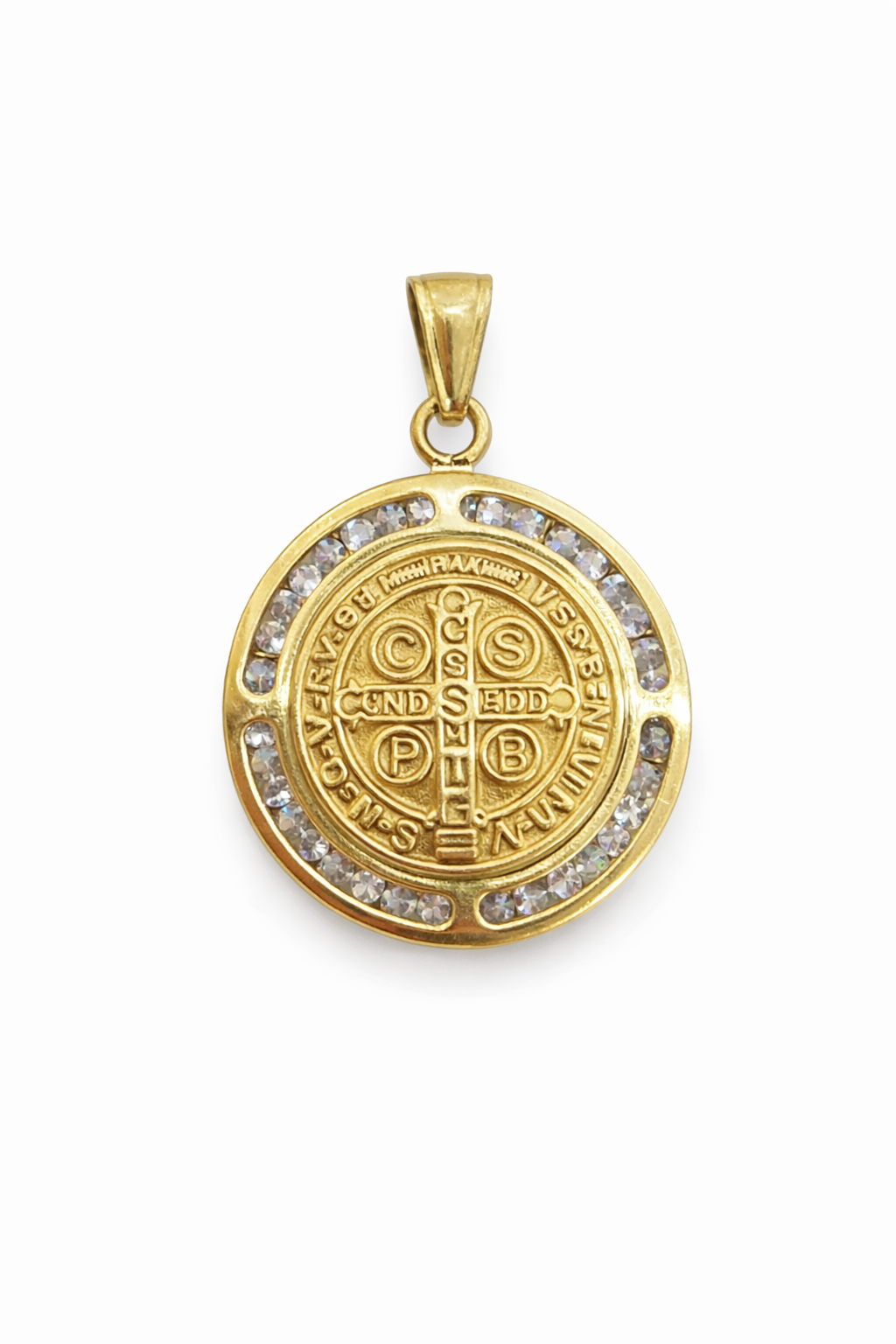 14K ROUND RELIGIOSO PENDANT – SMALL – JY Jewelry Wholesale