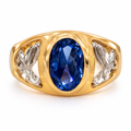 10K OVAL BLUE SKY STONE RING – 10 – JY Jewelry Wholesale