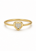 14K SMALL PUFFY HEART RING – 7 SMALL – JY Jewelry Wholesale