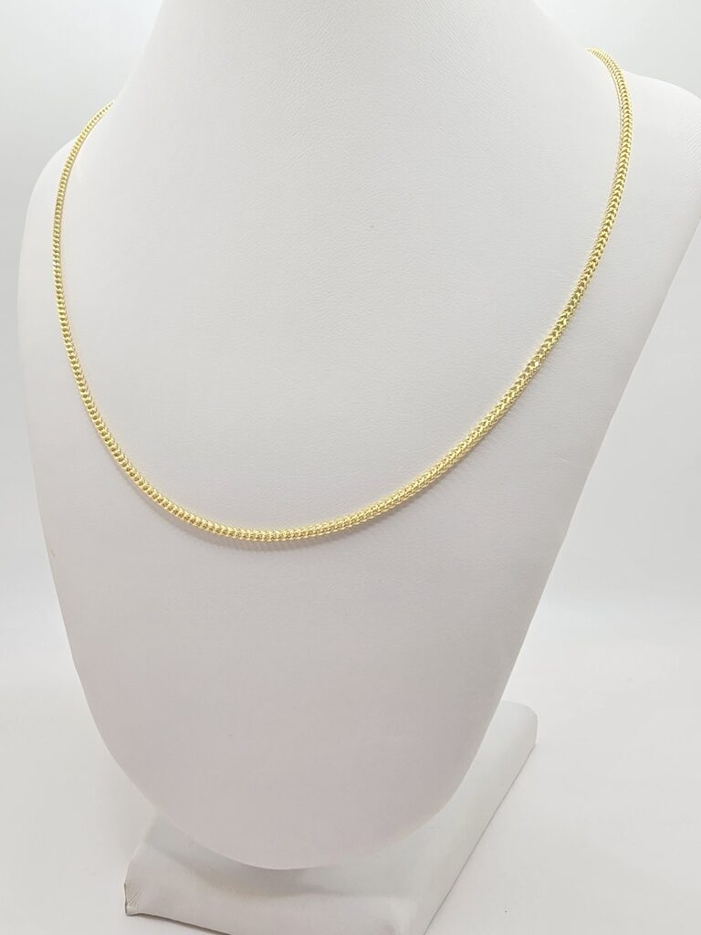 10K HOLLOW FRANCO CHAIN – 1.5MM 22" – JY Jewelry Wholesale
