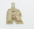 10K SMALL CZ ''R'' LETTER PENDANT – JY Jewelry Wholesale