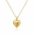 14K DIAMOND CUT HEART PENDANT – SMALL – JY Jewelry Wholesale