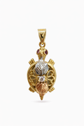 10K TRHEE TONE SMALL TORTOISE PENDANT – SMALL – JY Jewelry Wholesale