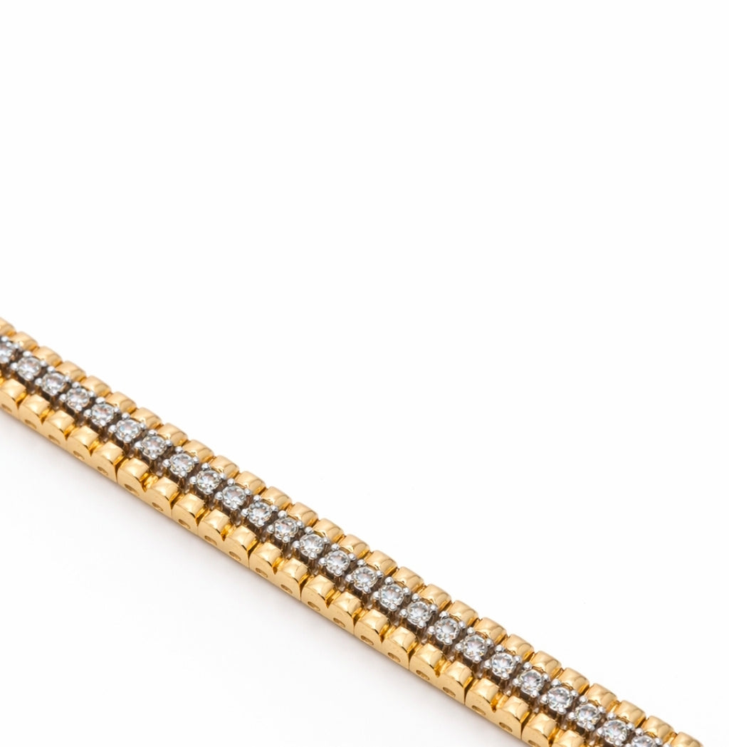 14K YELLOW GOLD DIAMOND TENNIS BRACELET 6MM 7" 18.7GRS – JY Jewelry Wholesale