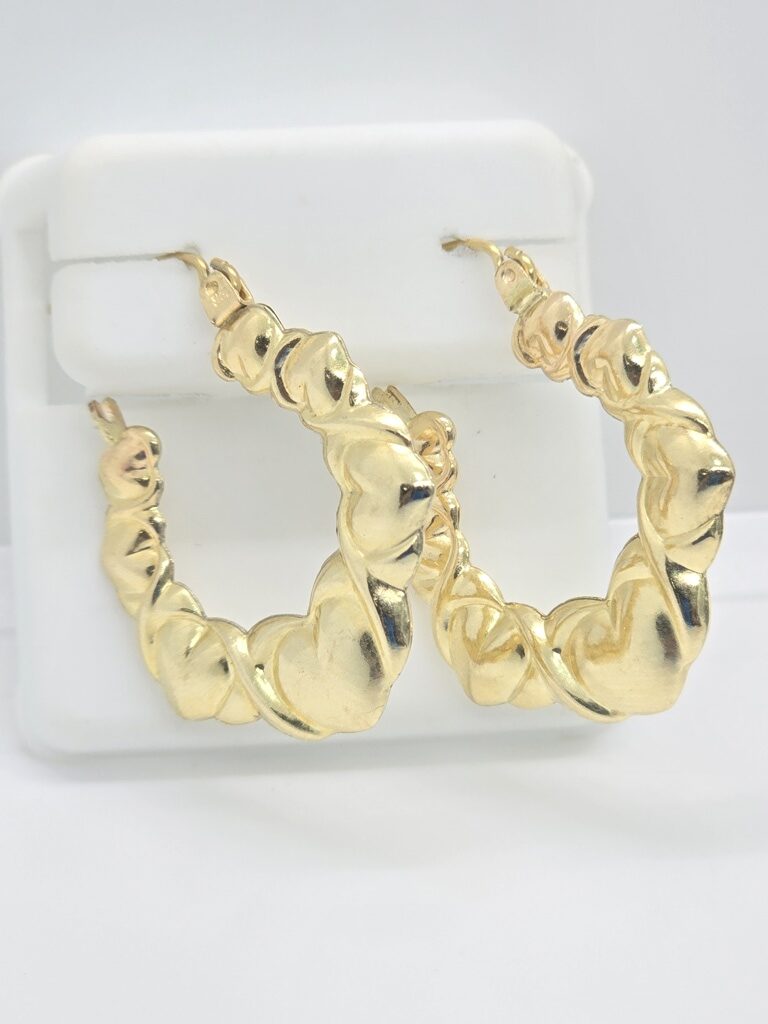 10K 7 HEARTS HOOP EARRINGS – JY Jewelry Wholesale