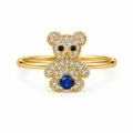 10K BLUE BEAR RING – 6 – JY Jewelry Wholesale