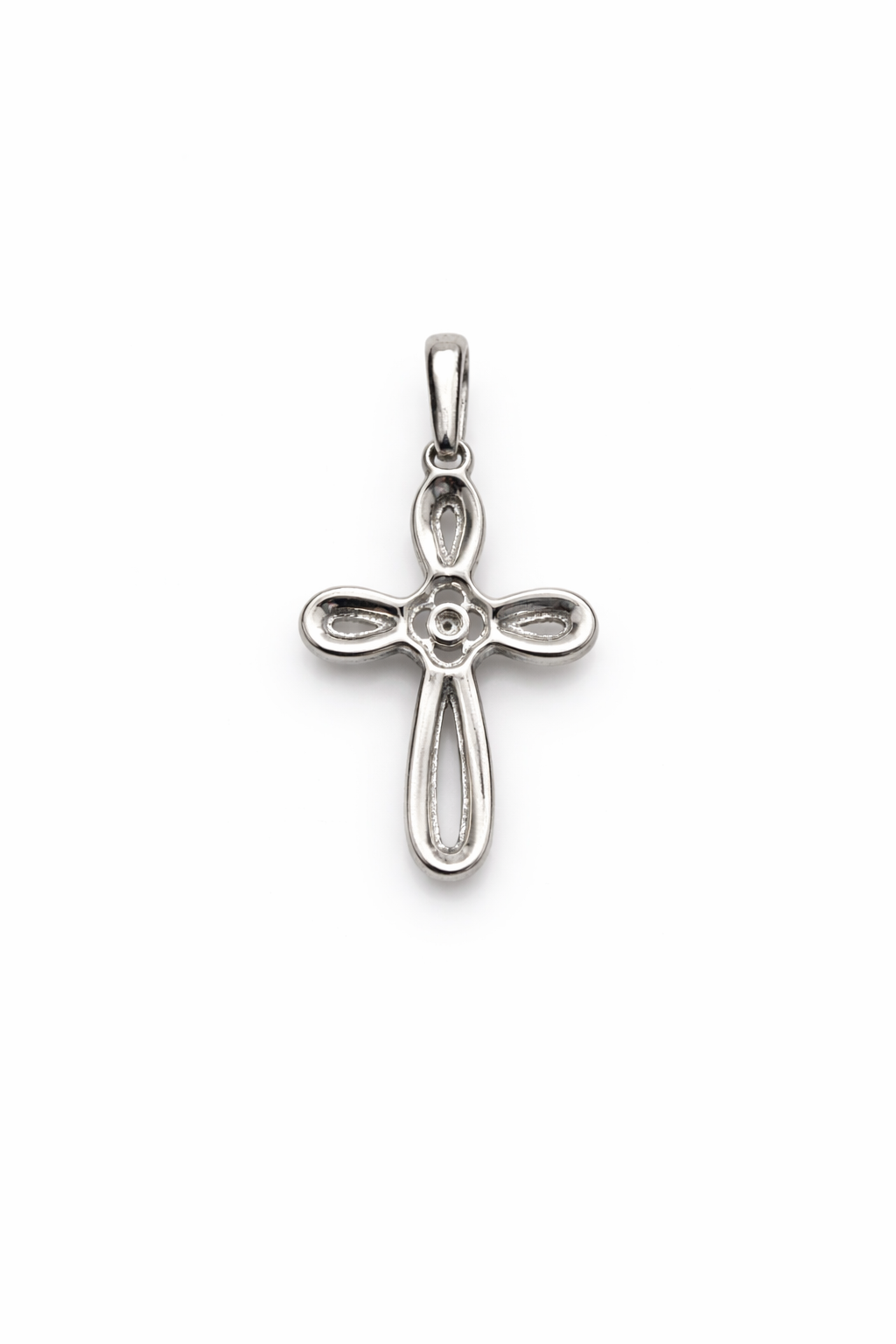 10K WHITE GOLD CROSS DIAMOND PENDANT – JY Jewelry Wholesale